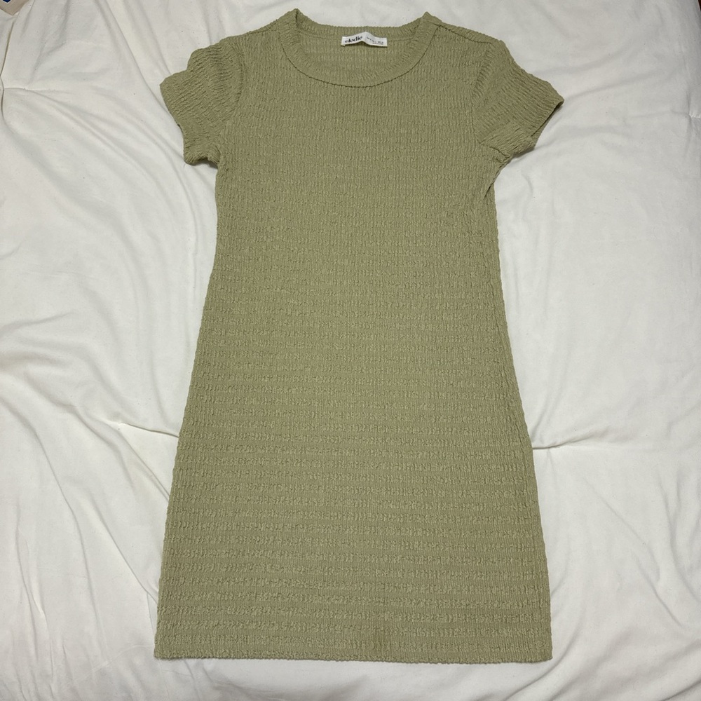 Green Scrunched Dress